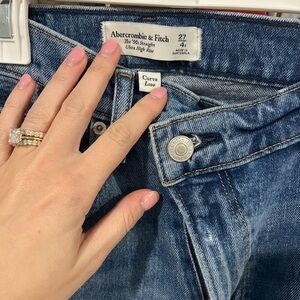 Abercrombie & Fitch Blue Straight Leg Jeans Classic Style